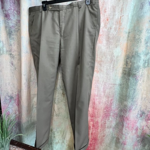 ๐Mud-Colored Dress Pants European Tailoring Handmade with High Quality Fabric - Picture 3 of 12